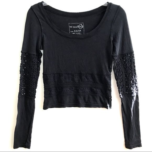 We The Free People eyelet crop top sz XS - Picture 1 of 8